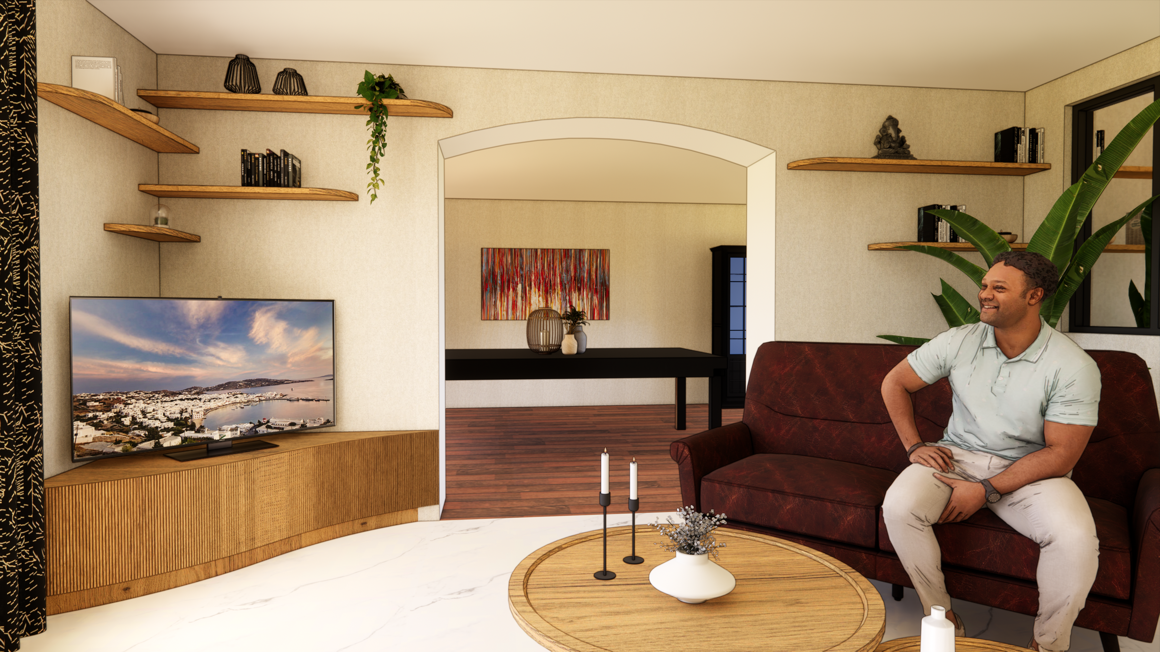 OAK - MEUBLE TV SUR MESURE